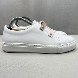 Daniel Essa Nous Womens Size 9 (EU 40) Shoes White Leather Handmade in Italy